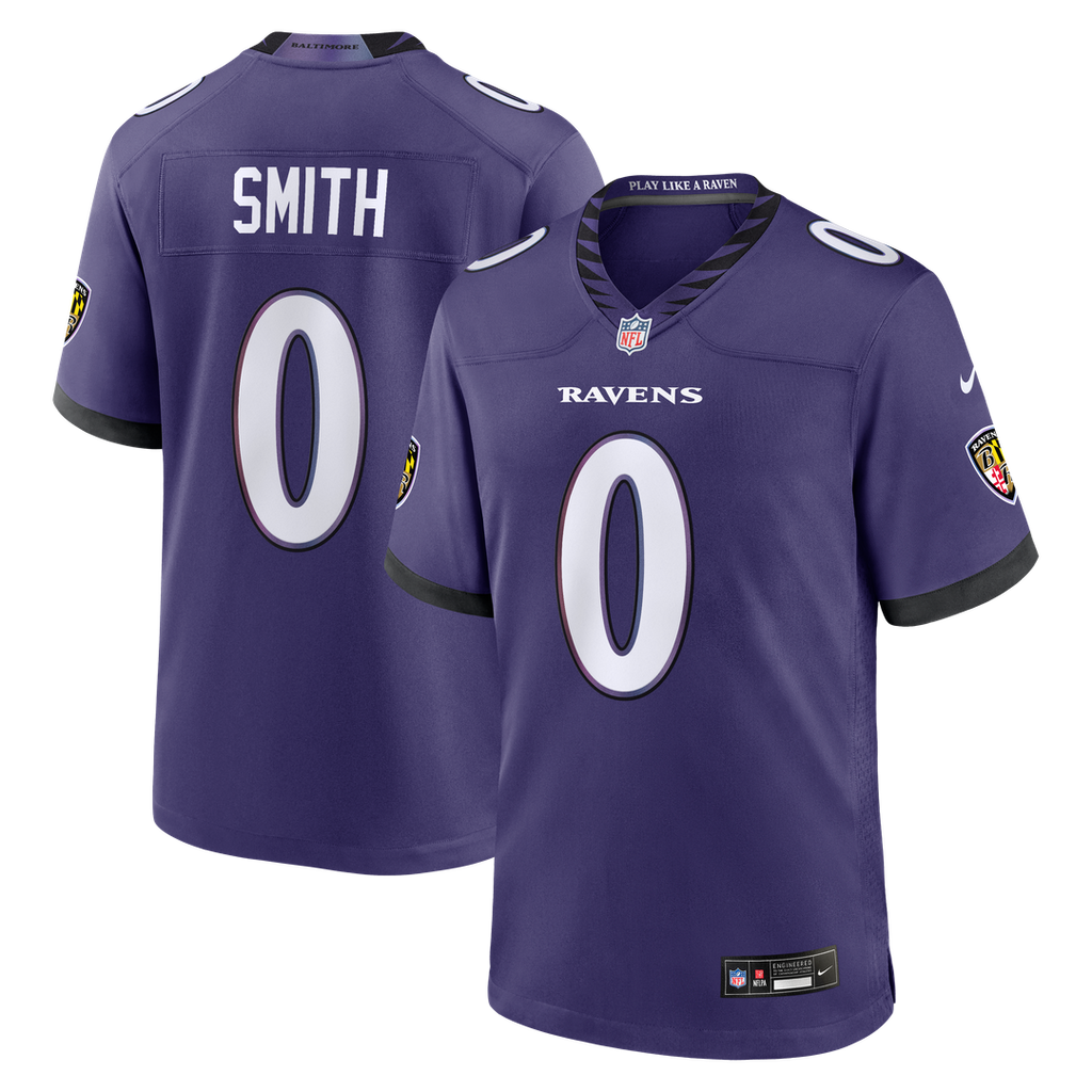 Baltimore Ravens Roquan Smith Nike Purple Game Jersey