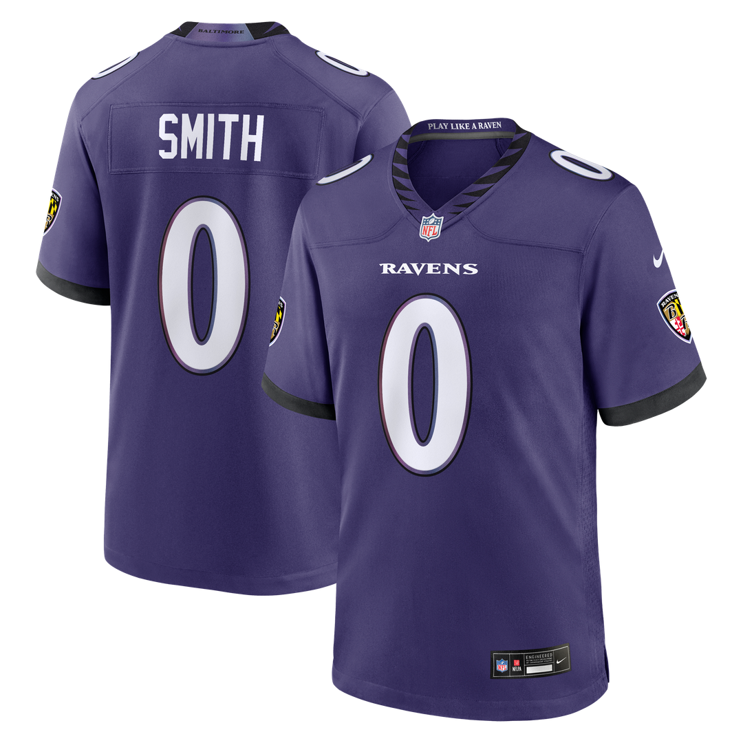 Baltimore Ravens Roquan Smith Nike Purple Game Jersey