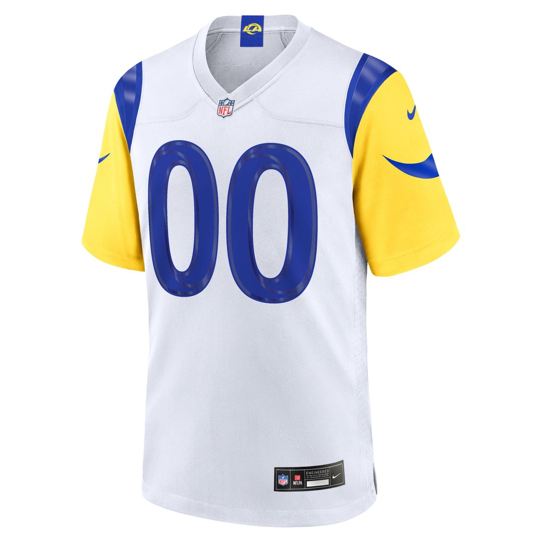 Los Angeles Rams Nike White Custom Jersey