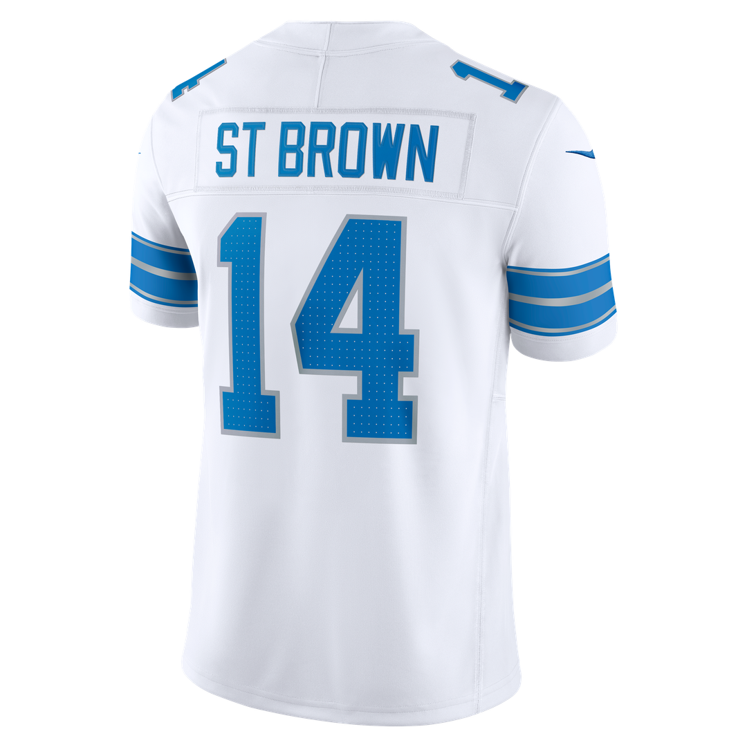 Detroit Lions Amon - Ra St. Brown Nike White Vapor FUSE Stitched Limited Jersey