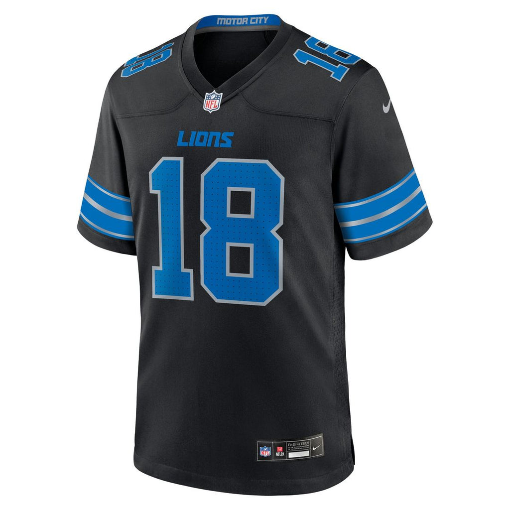Detroit Lions Isaac TeSlaa Nike Blue Game Jersey