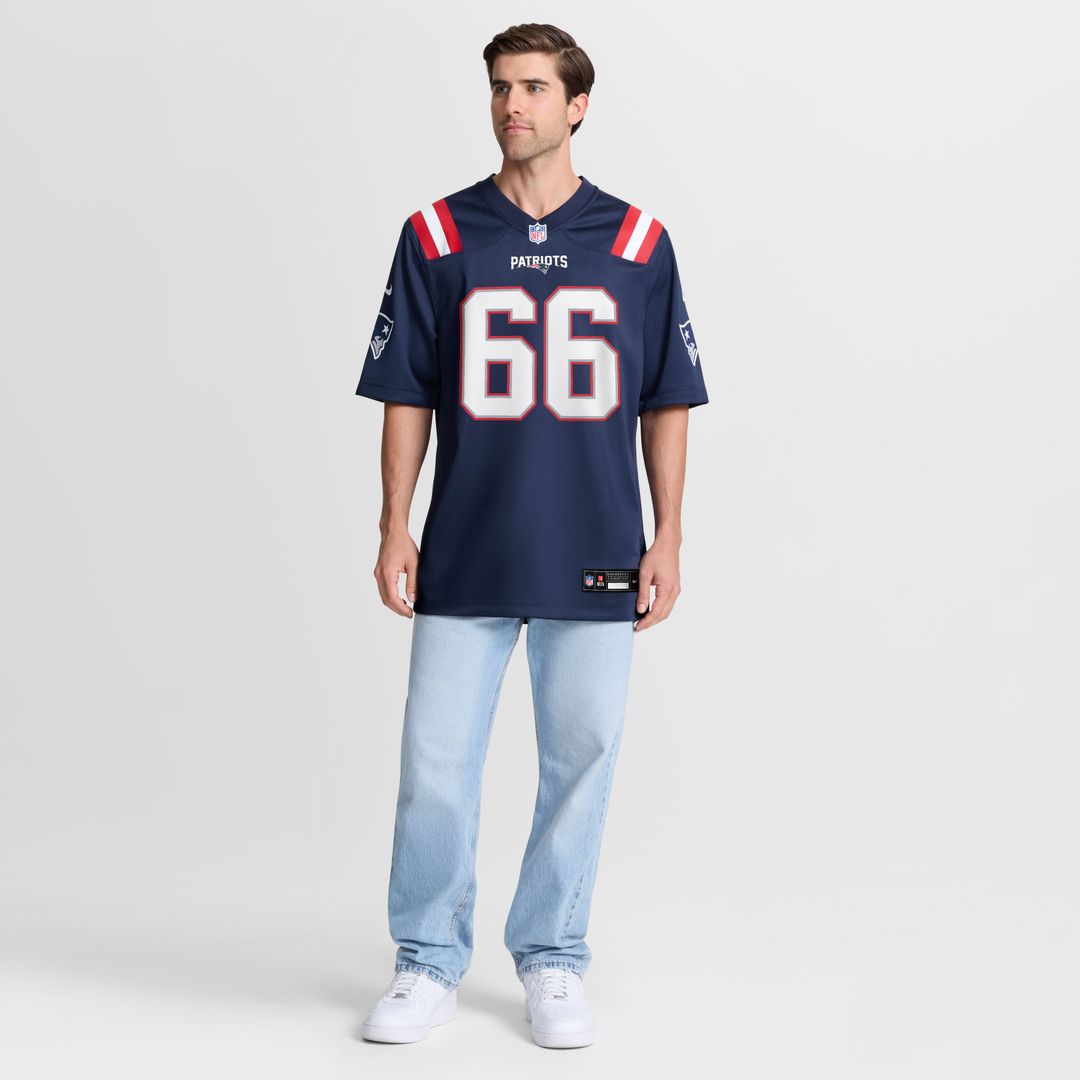 New England Patriots Will Campbell Nike Navy Game Jersey