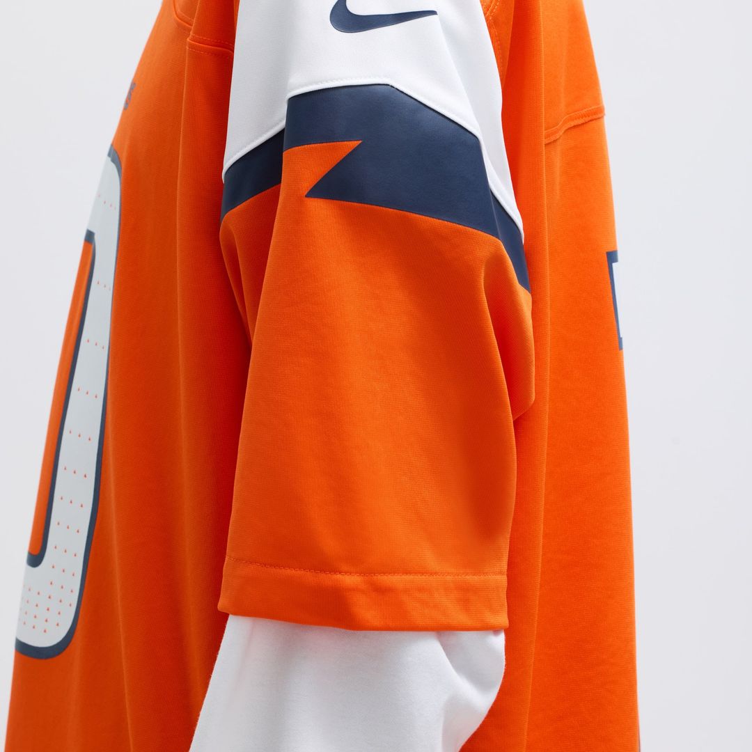 Denver Broncos Bo Nix Nike Orange Game Jersey