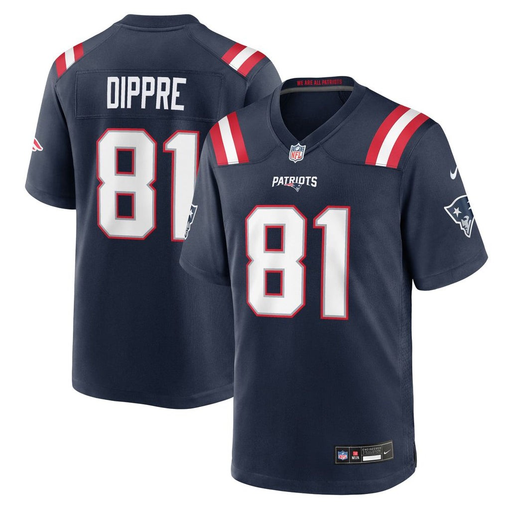 New England Patriots CJ Dippre Nike Navy Game Jersey