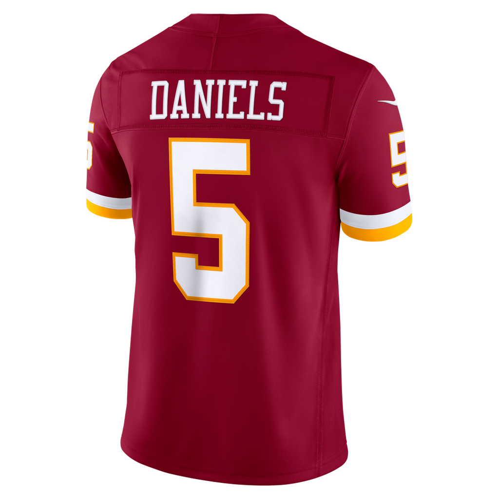 Washington Commanders Jayden Daniels Nike White Vapor FUSE Stitched Limited Jersey