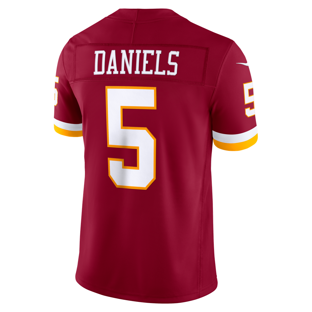 Washington Commanders Jayden Daniels Nike White Vapor FUSE Stitched Limited Jersey