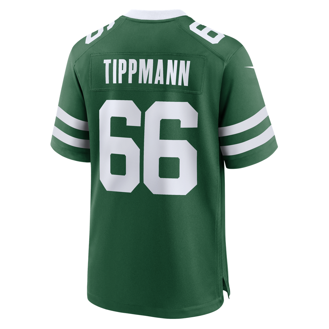 New York Jets Joe Tippmann Nike Legacy Green Game Jersey