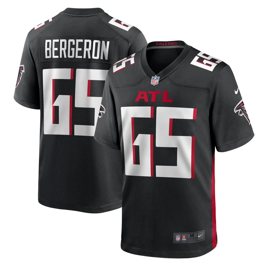 Atlanta Falcons Matthew Bergeron Nike Black Game Jersey