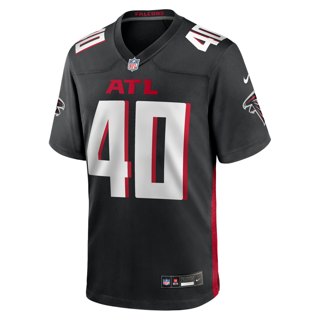 Atlanta Falcons JD Bertrand Nike Black Game Jersey