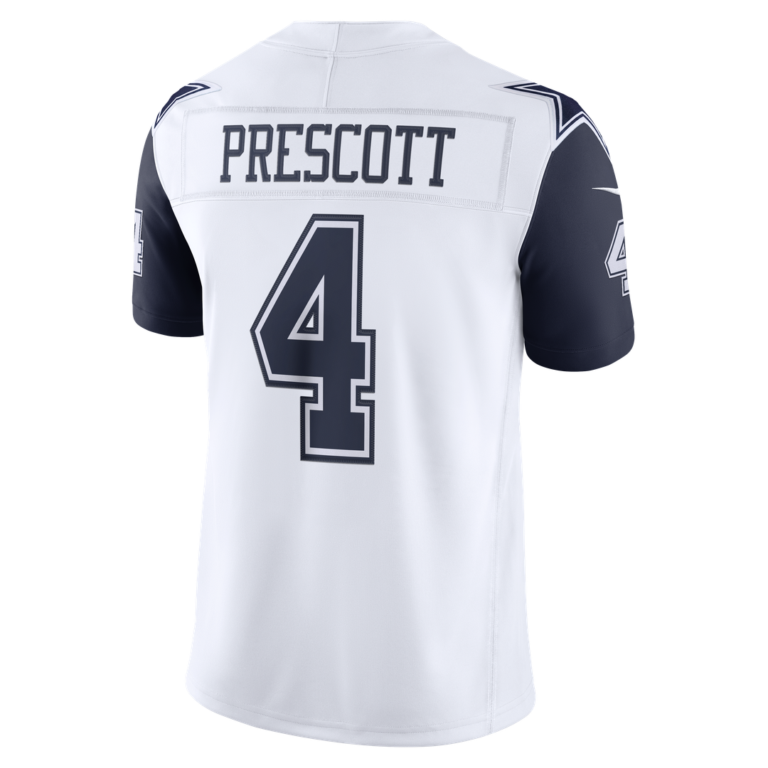 Dallas Cowboys Dak Prescott Nike White Alternate Vapor FUSE Stitched Limited Jersey