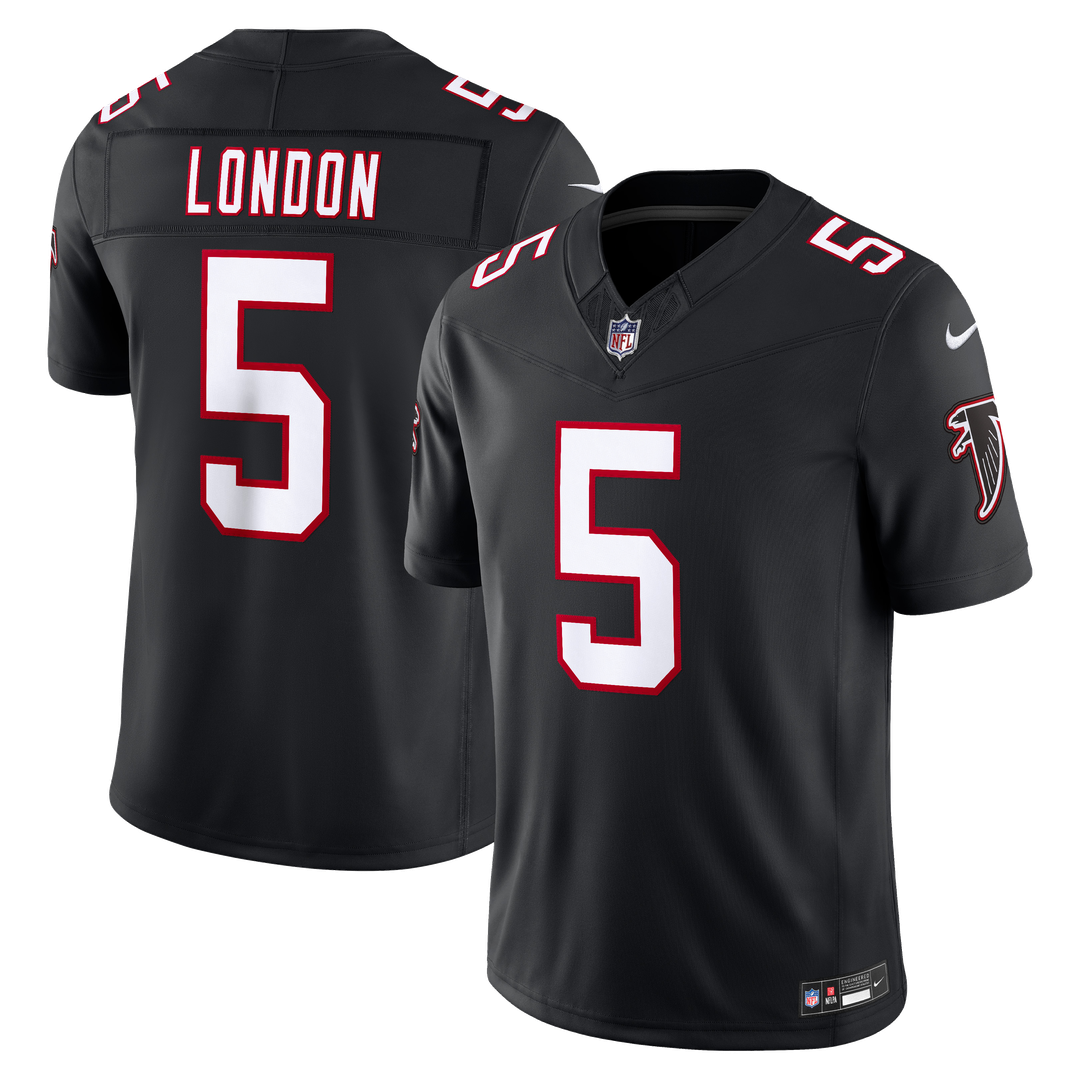 Atlanta Falcons Drake London Nike Red Team Vapor FUSE Stitched Limited Jersey