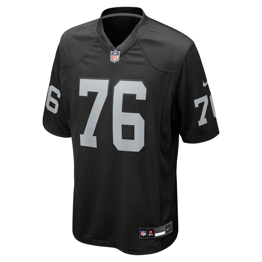 Las Vegas Raiders Caleb Rogers Nike Black Game Jersey