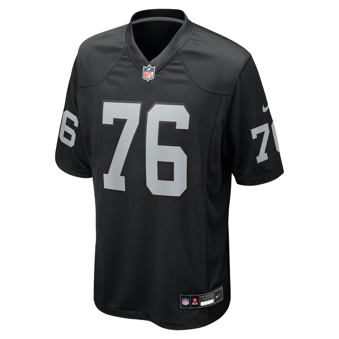 Las Vegas Raiders Caleb Rogers Nike Black Game Jersey