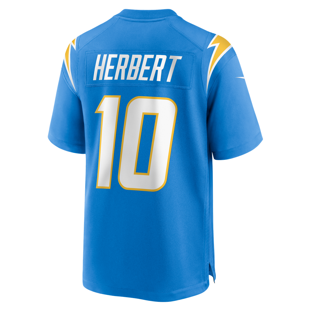 Los Angeles Chargers Justin Herbert Nike Gold Alternate Charger Power Game Jersey