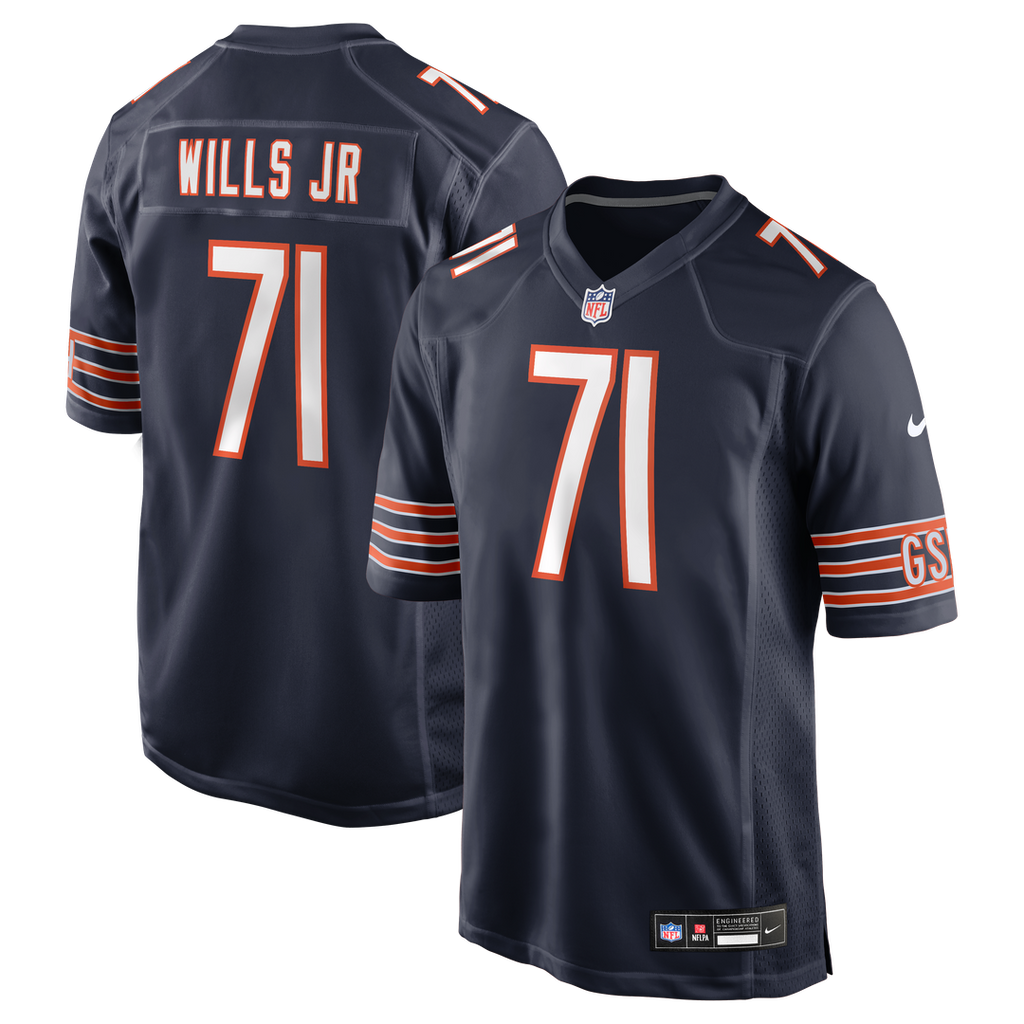 Chicago Bears Jedrick Wills Jr. Nike Navy Game Jersey