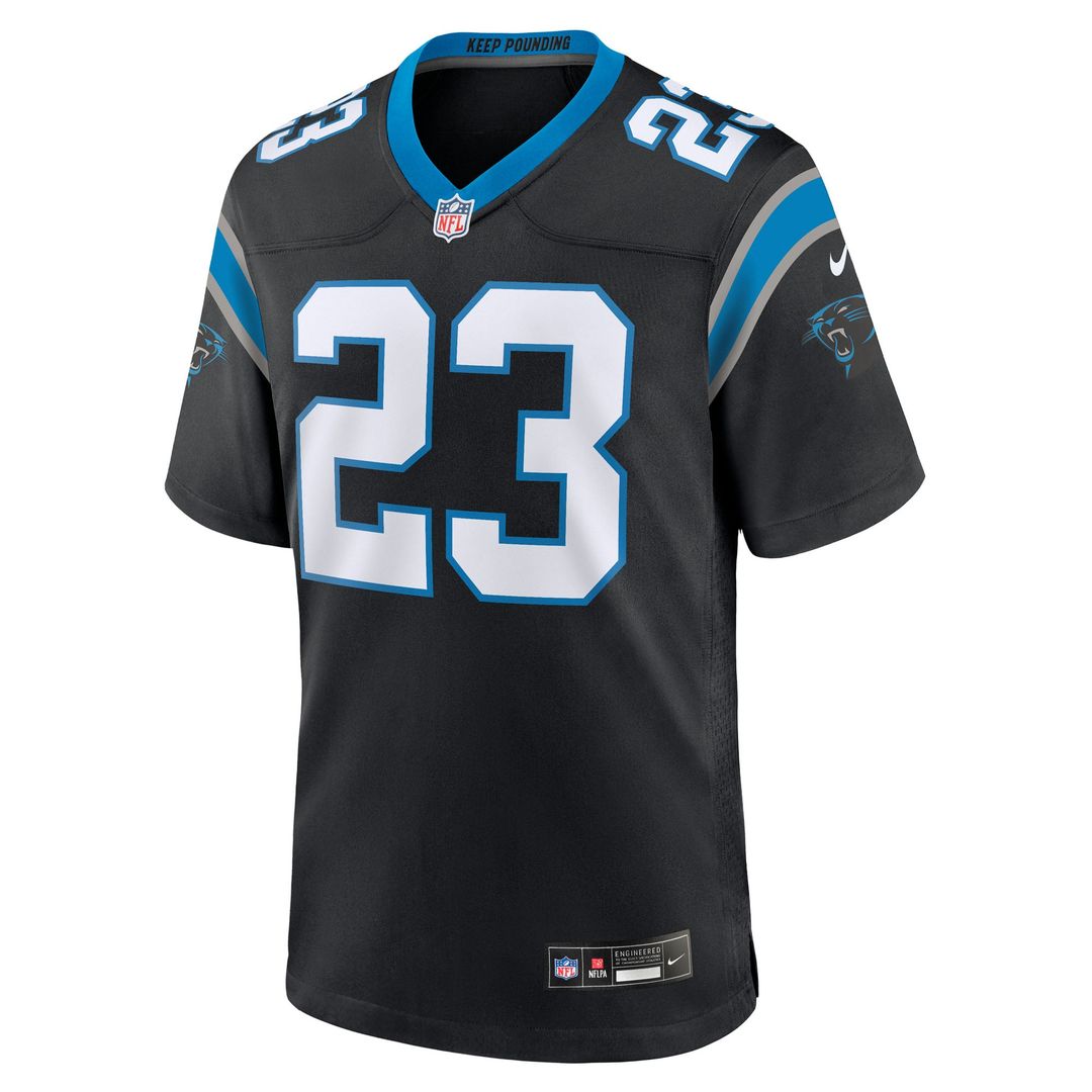 Carolina Panthers Trevor Etienne Nike Black Game Jersey