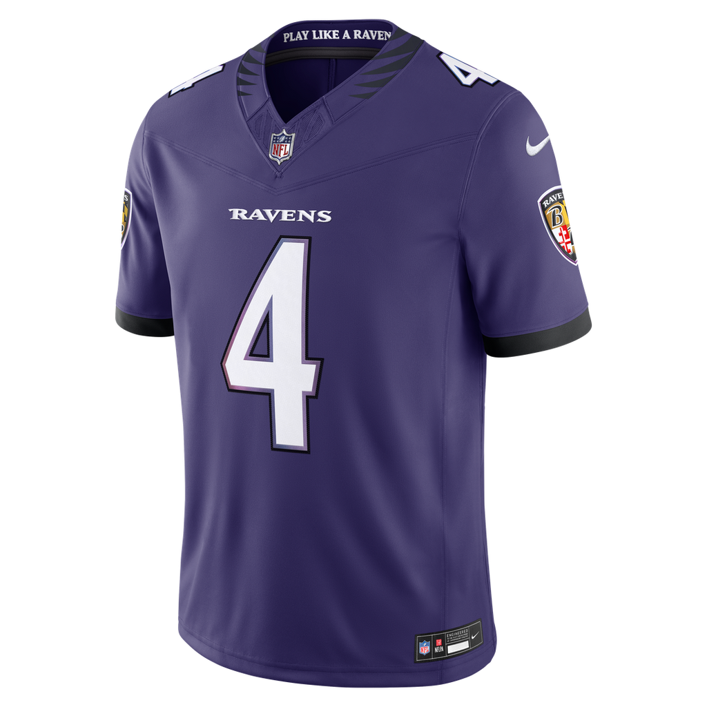 Baltimore Ravens Zay Flowers Nike Purple Team Vapor FUSE Stitched Limited Jersey