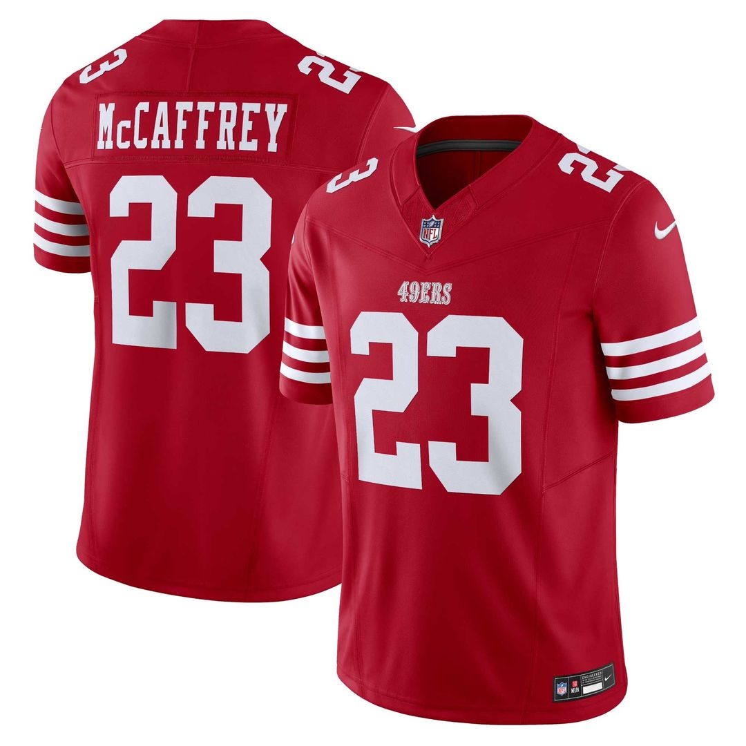 San Francisco 49ers Christian McCaffrey Nike White Vapor FUSE Limited 2nd Alternate Jersey