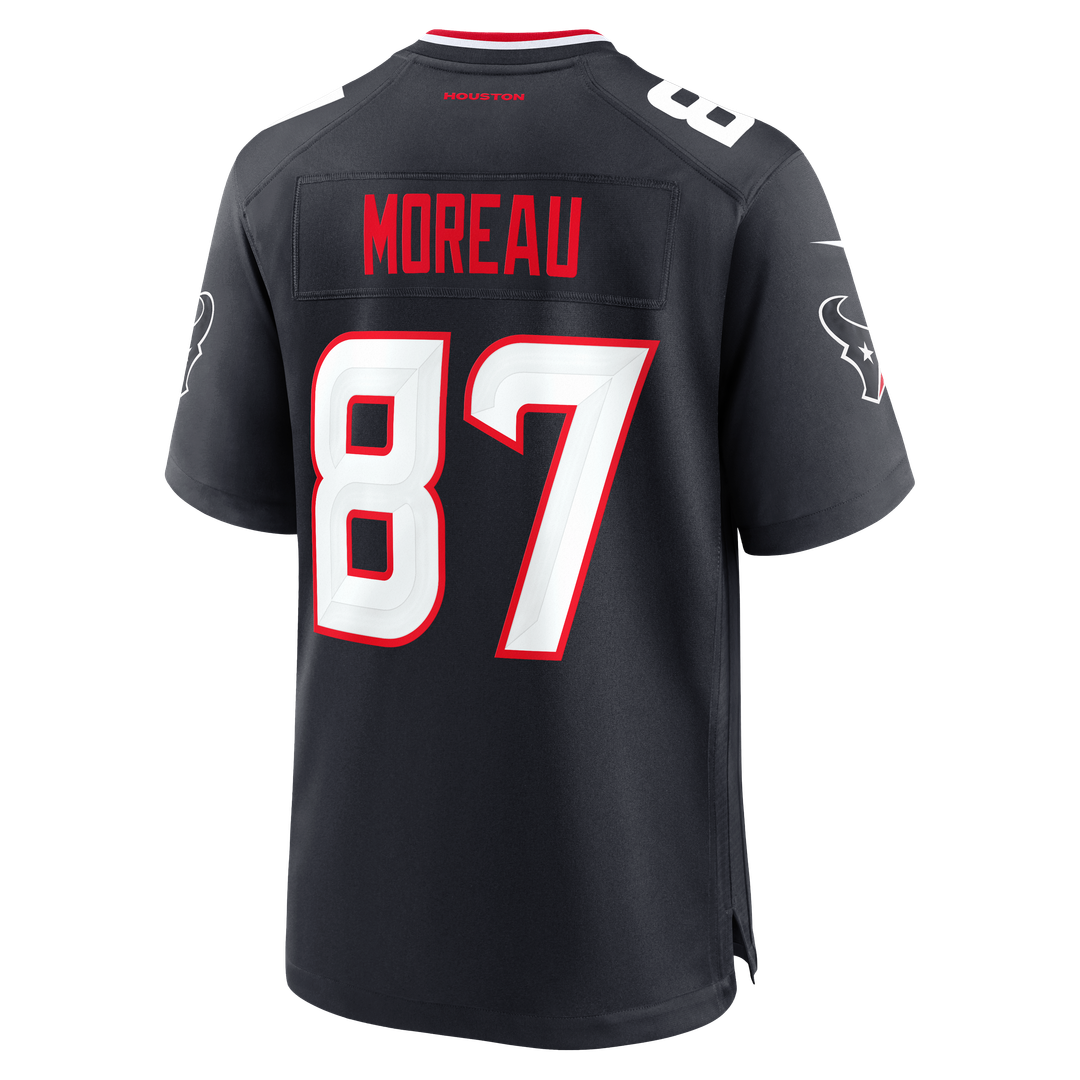 Houston Texans Foster Moreau Nike Navy Game Jersey