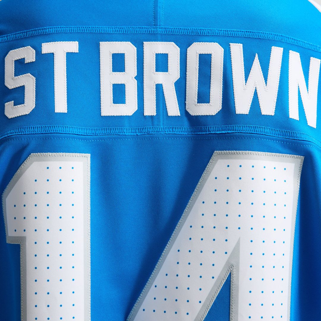 Detroit Lions Amon - Ra St. Brown Nike White Vapor FUSE Stitched Limited Jersey