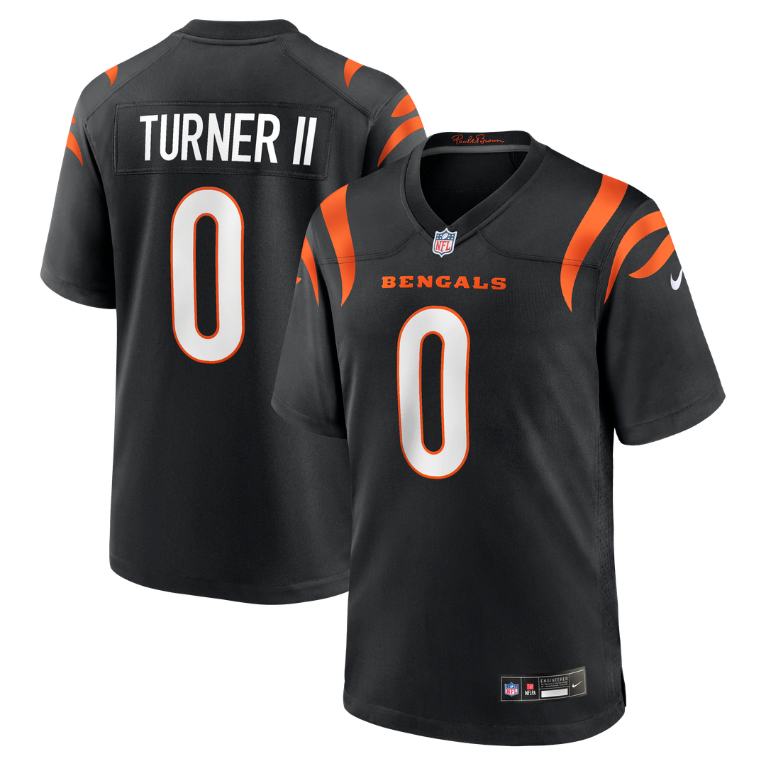 Cincinnati Bengals DJ Turner II Nike Black Game Jersey