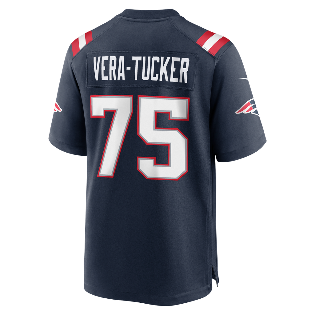 New England Patriots Alijah Vera - Tucker Nike Navy Game Jersey