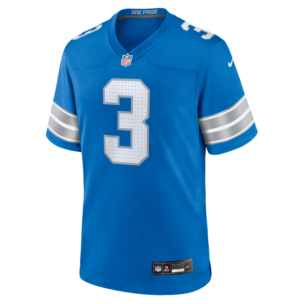 Detroit Lions Jack Fox Nike Blue Game Jersey