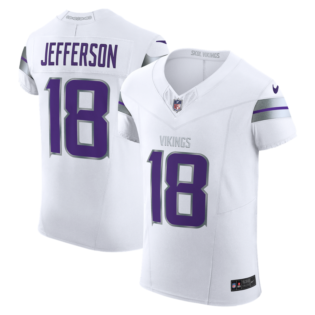 Minnesota Vikings Justin Jefferson Nike White Alternate Vapor FUSE Elite Player Jersey
