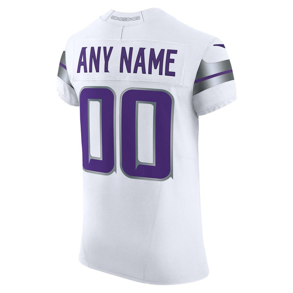 Minnesota Vikings Nike White Vapor FUSE Elite Custom Jersey