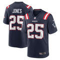 New England Patriots Marcus Jones Nike Navy Game Jersey