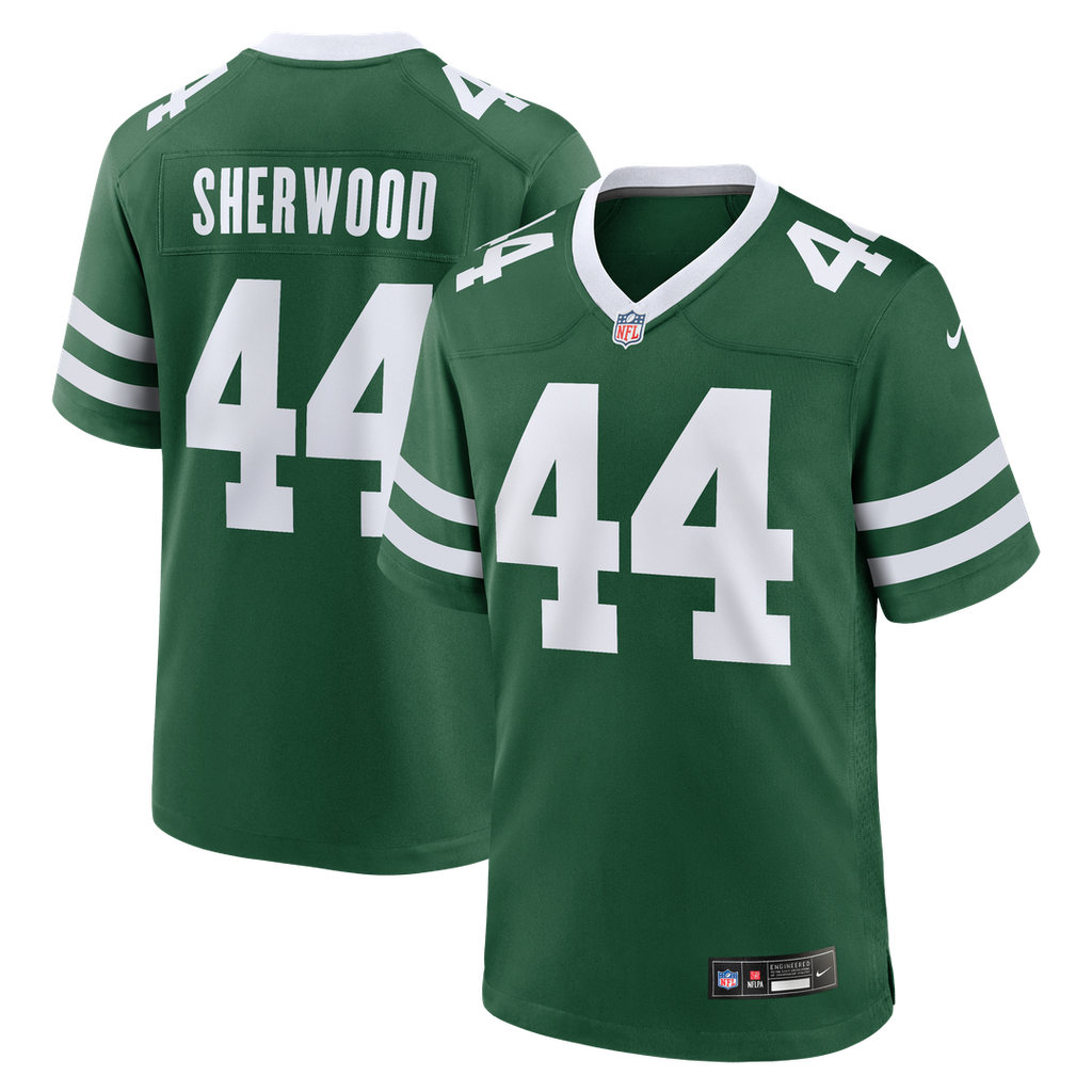 New York Jets Jamien Sherwood Nike Legacy Green Game Jersey