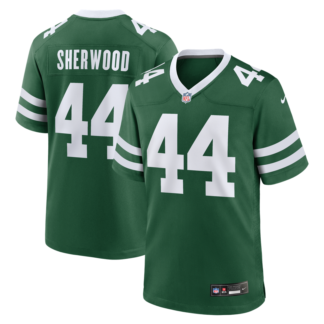 New York Jets Jamien Sherwood Nike Legacy Green Game Jersey