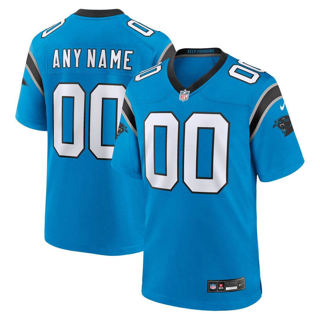 Carolina Panthers Nike Black Custom Jersey