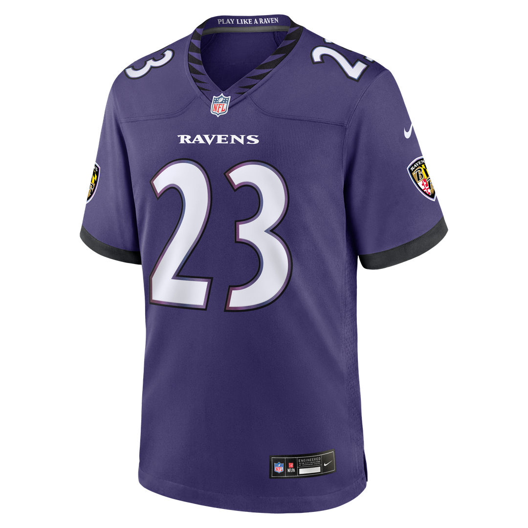 Baltimore Ravens Adam Randall Nike Purple Game Jersey