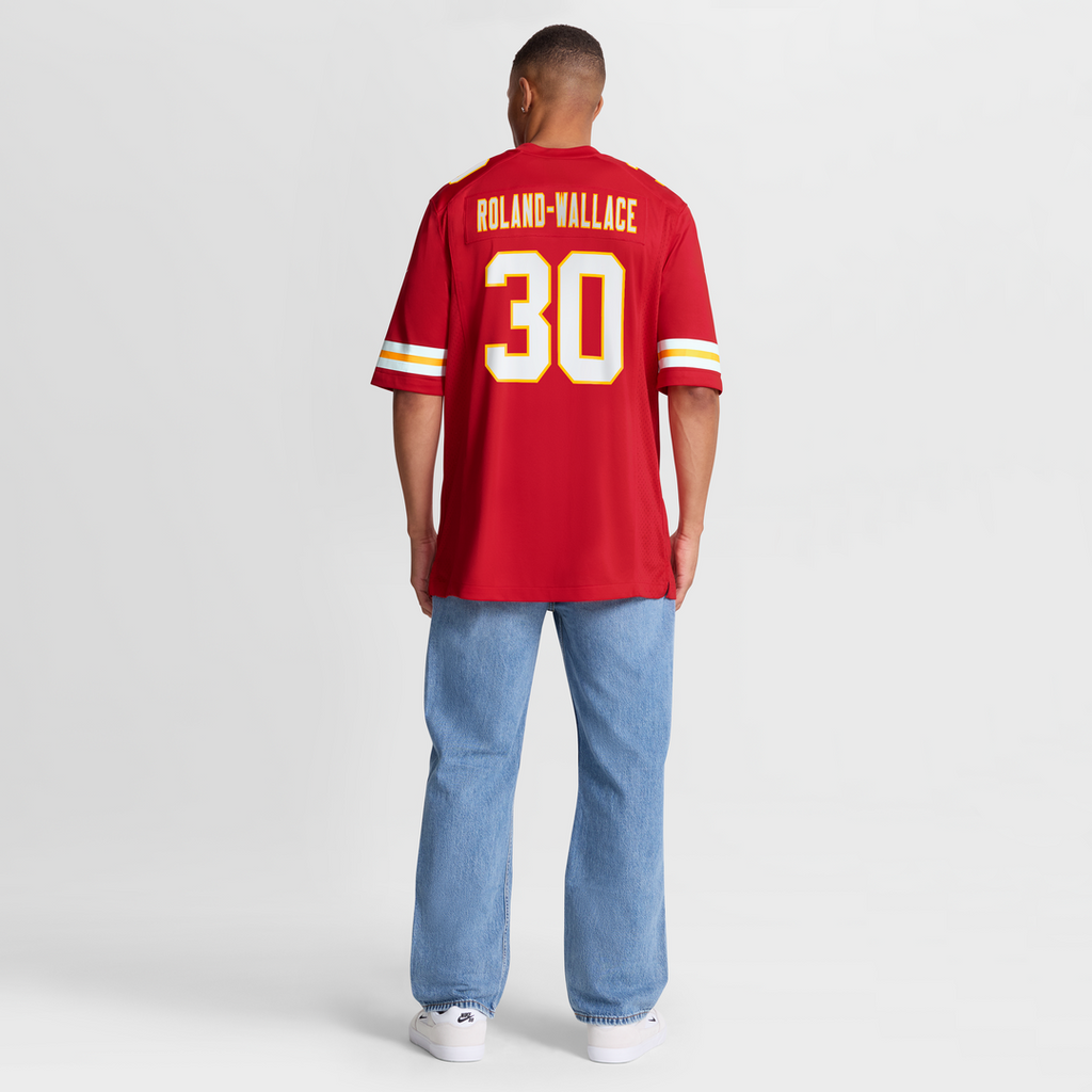 Kansas City Chiefs Chris Roland - Wallace Nike Red Game Jersey