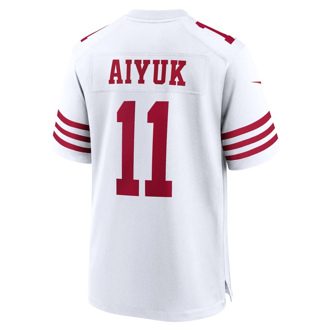 San Francisco 49ers Brandon Aiyuk Nike Scarlet Team Game Jersey