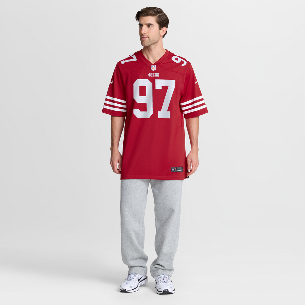 San Francisco 49ers Nick Bosa Nike Scarlet Game Jersey