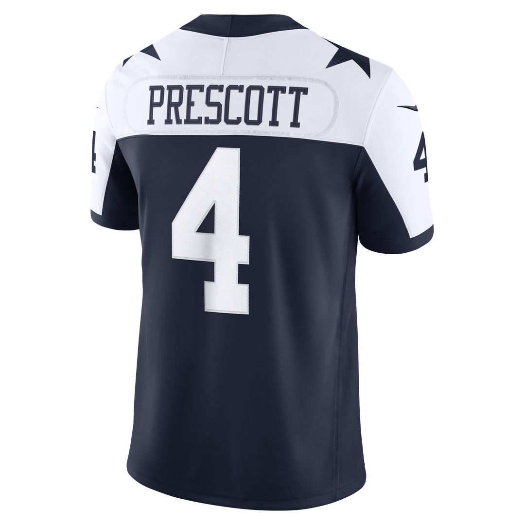 Dallas Cowboys Dak Prescott Nike Navy Alternate Vapor FUSE Stitched Limited Jersey