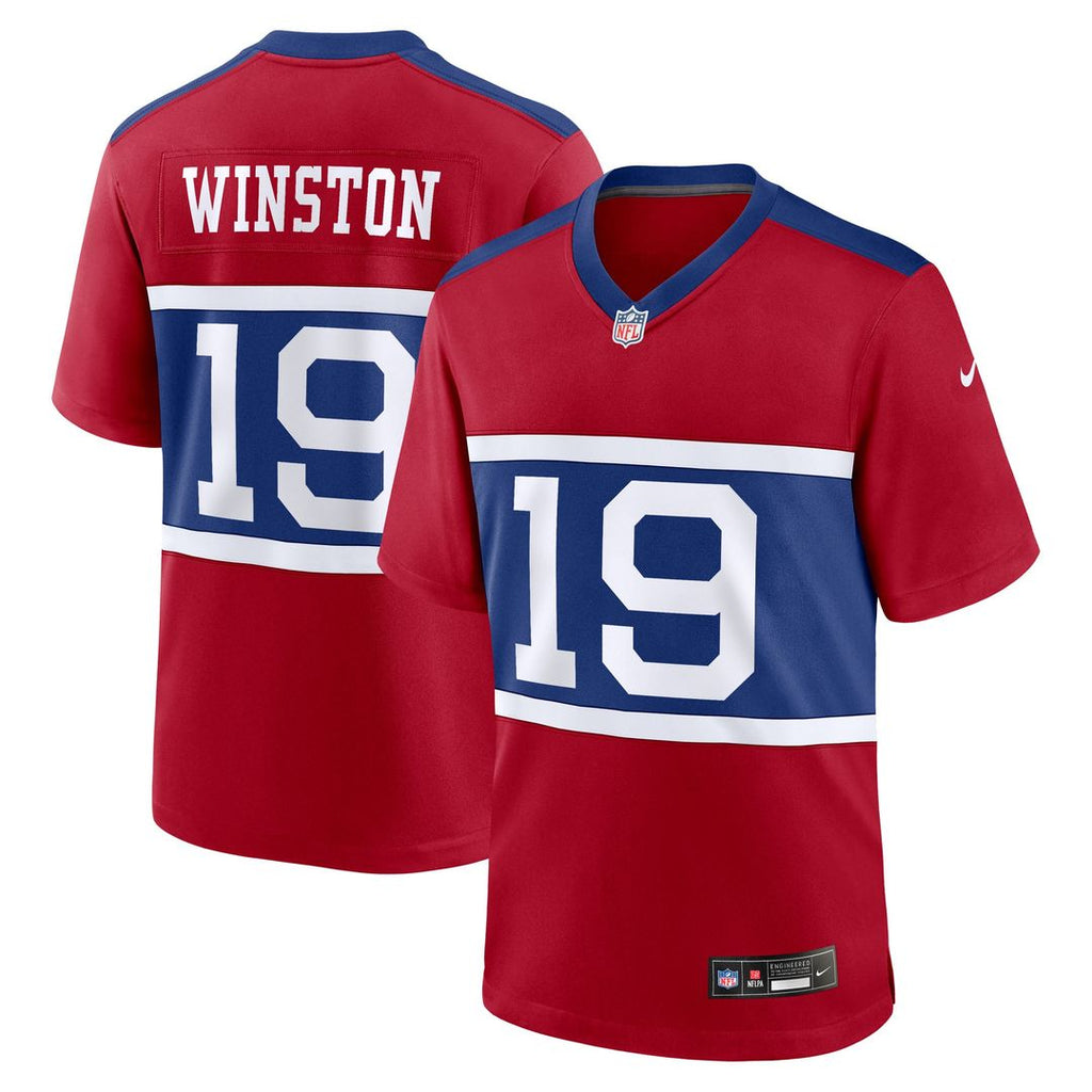 New York Giants Jameis Winston Nike Century Red Alternate Game Jersey