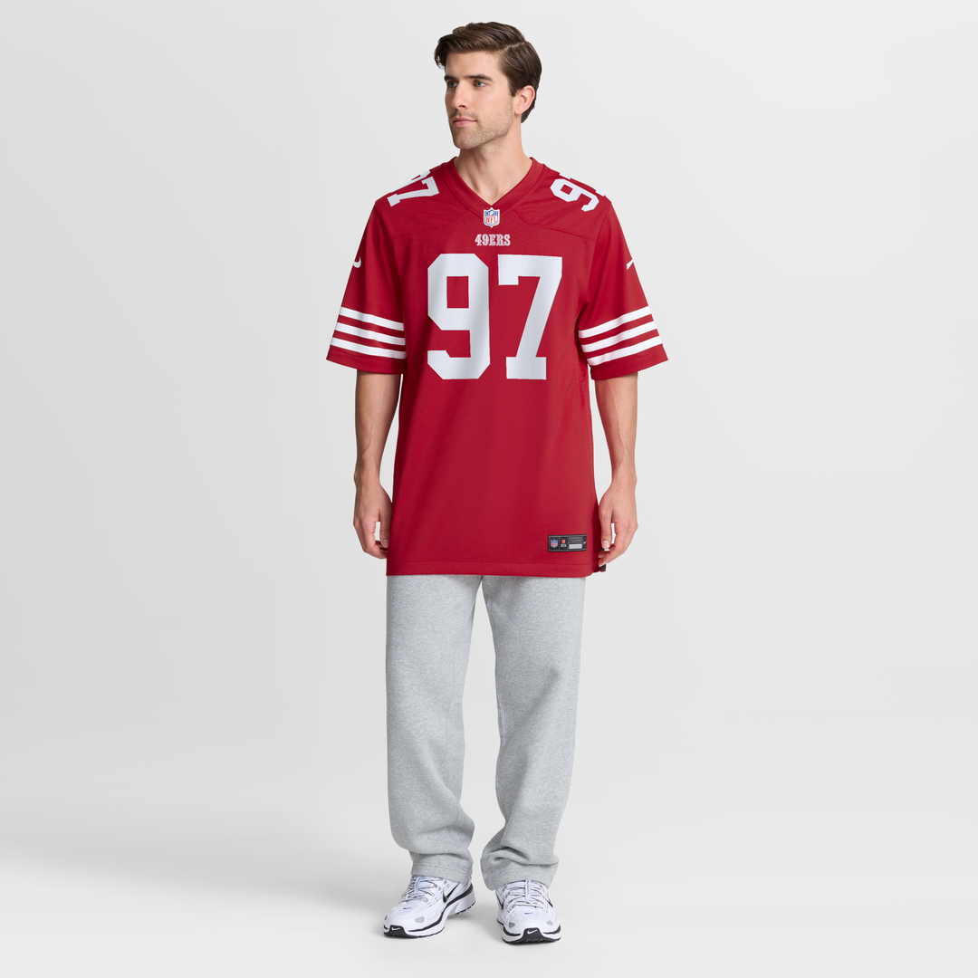 San Francisco 49ers Nick Bosa Nike Scarlet Game Jersey