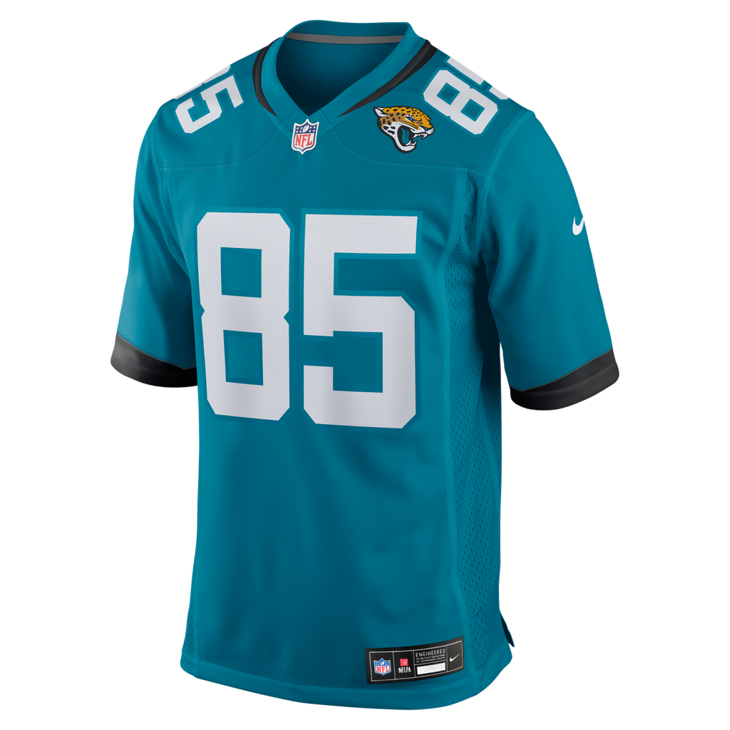 Jacksonville Jaguars Brenton Strange Nike Teal Game Jersey