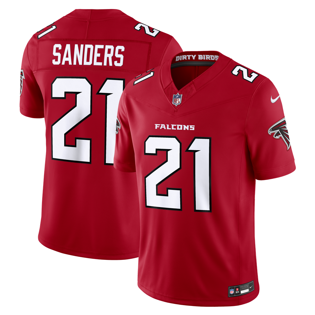 Atlanta Falcons Deion Sanders Nike Red Team Vapor FUSE Stitched Retired Limited Jersey