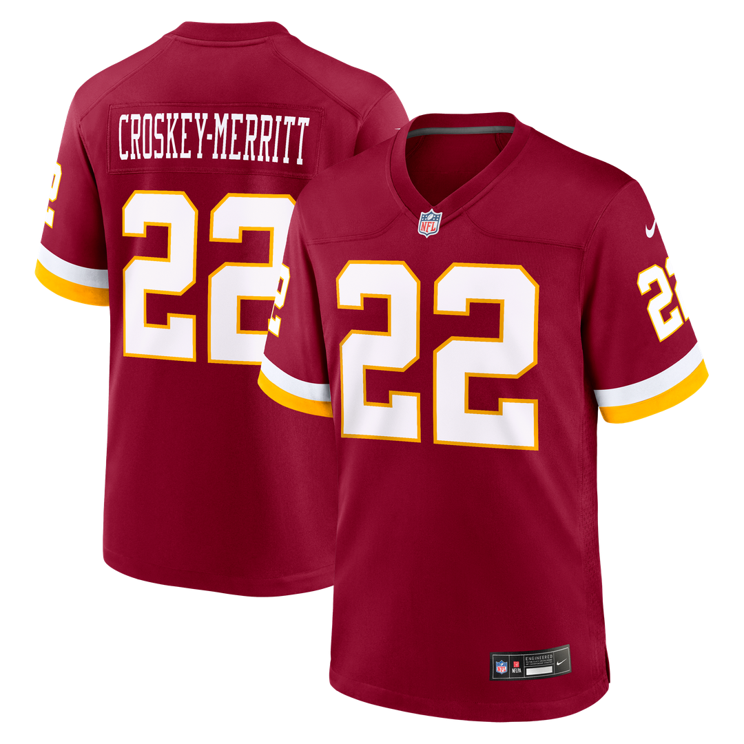 Washington Commanders Jacory Croskey - Merritt Nike White Game Super Bowl Era Jersey