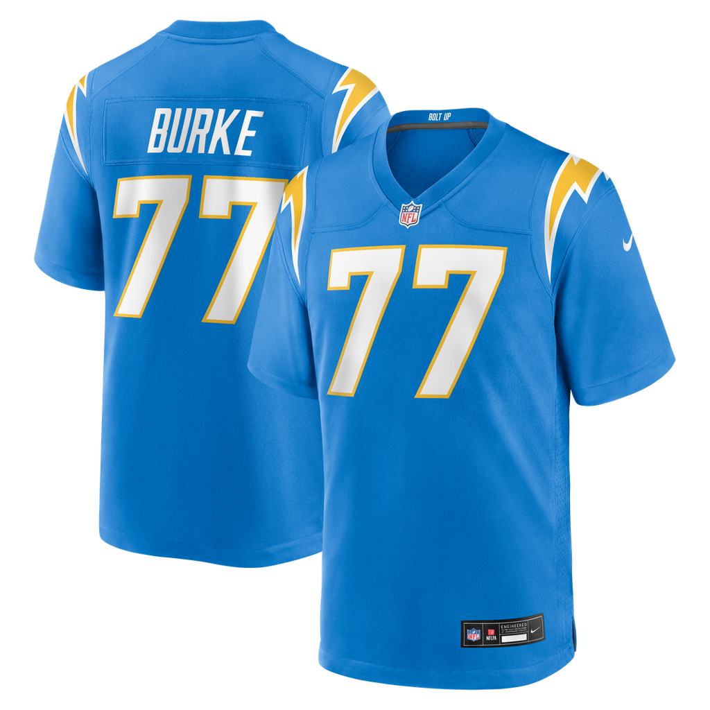 Los Angeles Chargers Travis Burke Nike Powder Blue Game Jersey