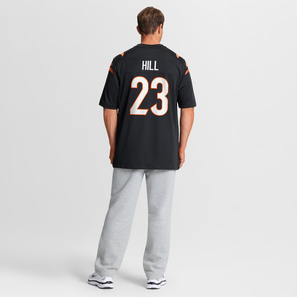 Cincinnati Bengals Daxton Hill Nike Black Game Jersey