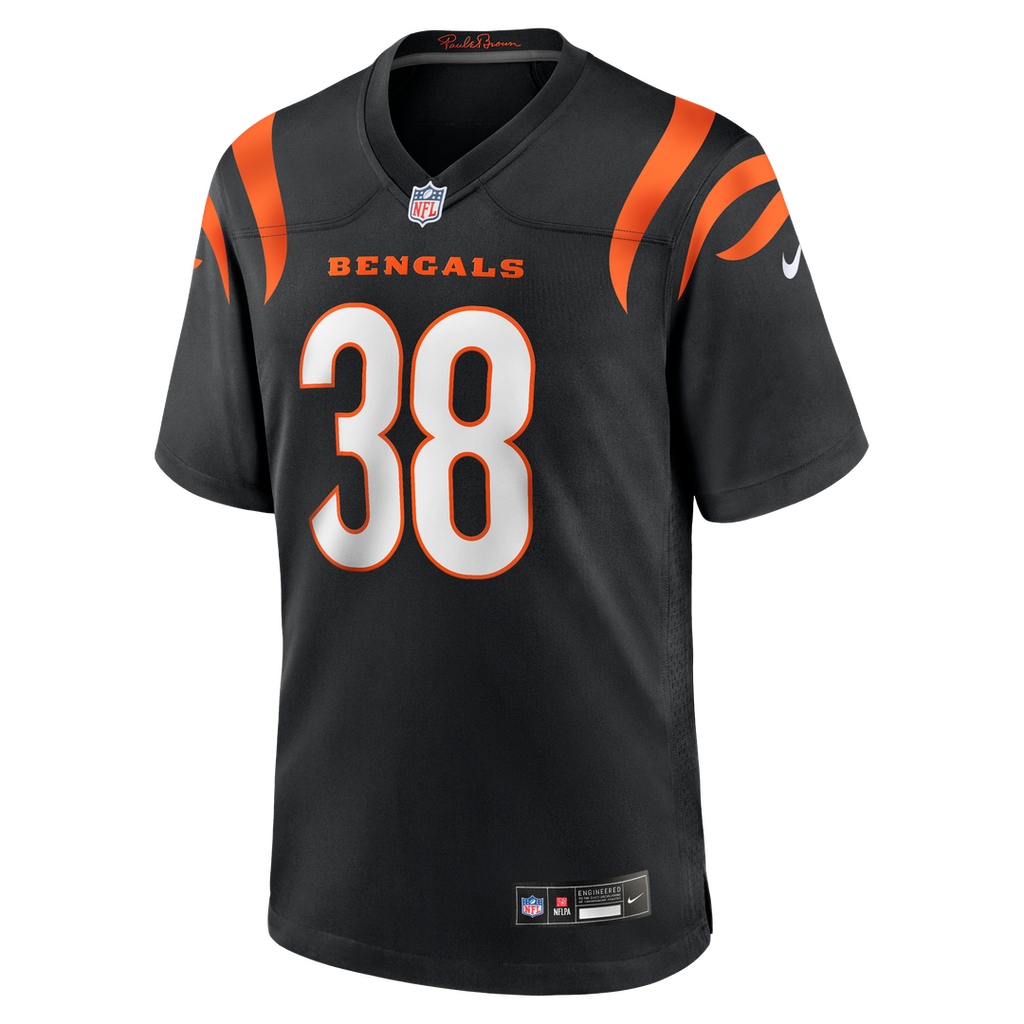 Cincinnati Bengals DJ Ivey Nike Black Game Jersey