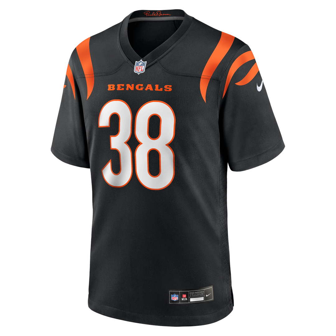 Cincinnati Bengals DJ Ivey Nike Black Game Jersey