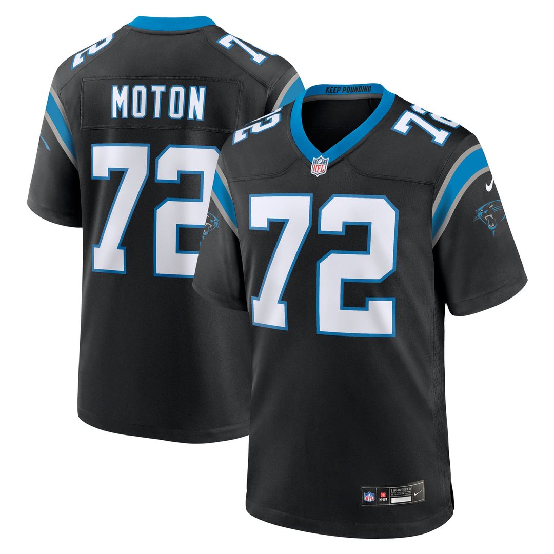 Carolina Panthers Taylor Moton Nike Black Game Jersey