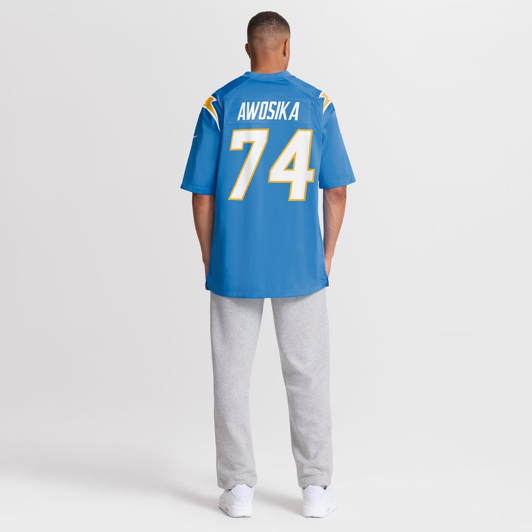 Los Angeles Chargers Kayode Awosika Nike Powder Blue Game Jersey