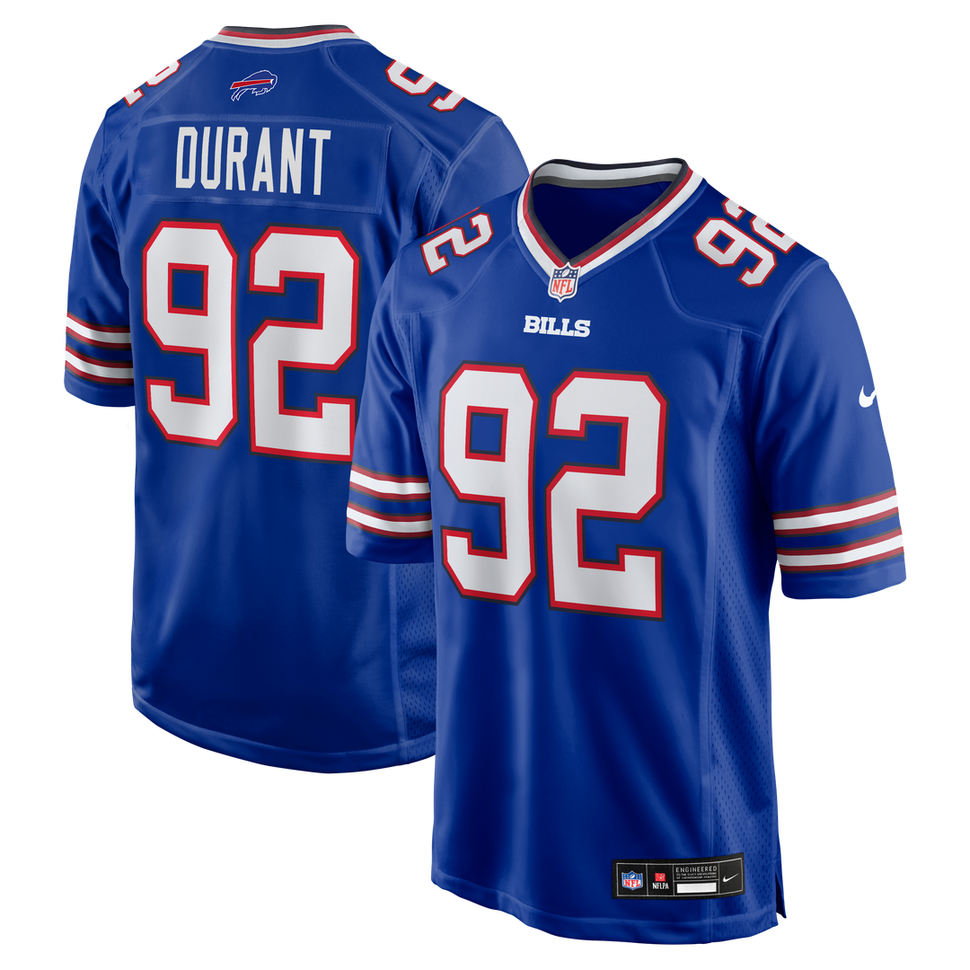 Buffalo Bills Zane Durant Nike Royal Game Jersey